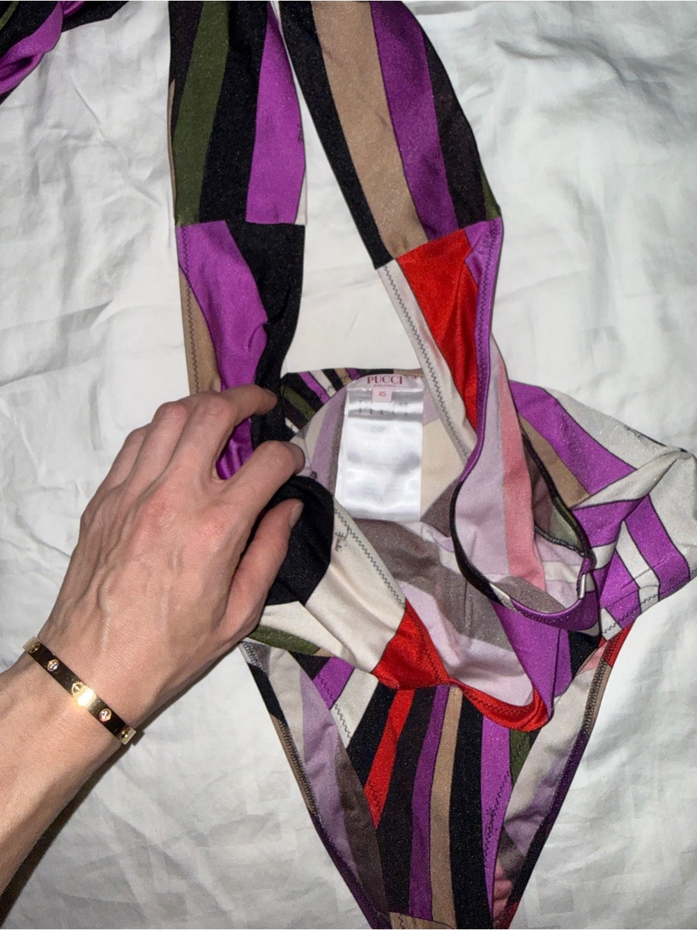 Pucci Iride Halterneck Swimsuit - Picture 5 of 7